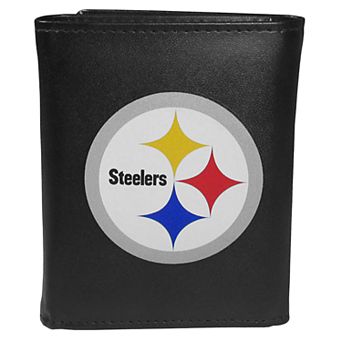 Men's Pittsburgh Steelers Printed Logo Tri-Fold Wallet