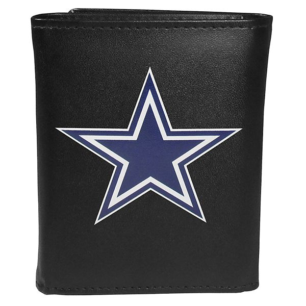 Cowboys Leather Tri Fold Emblem Wallet