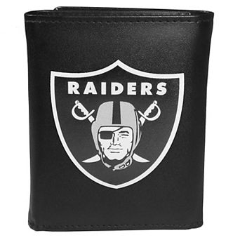 Men's Oakland Raiders Logo Tri-Fold Wallet