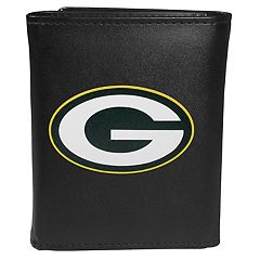 Men's Green Bay Packers Embossed Leather Tri-Fold Wallet