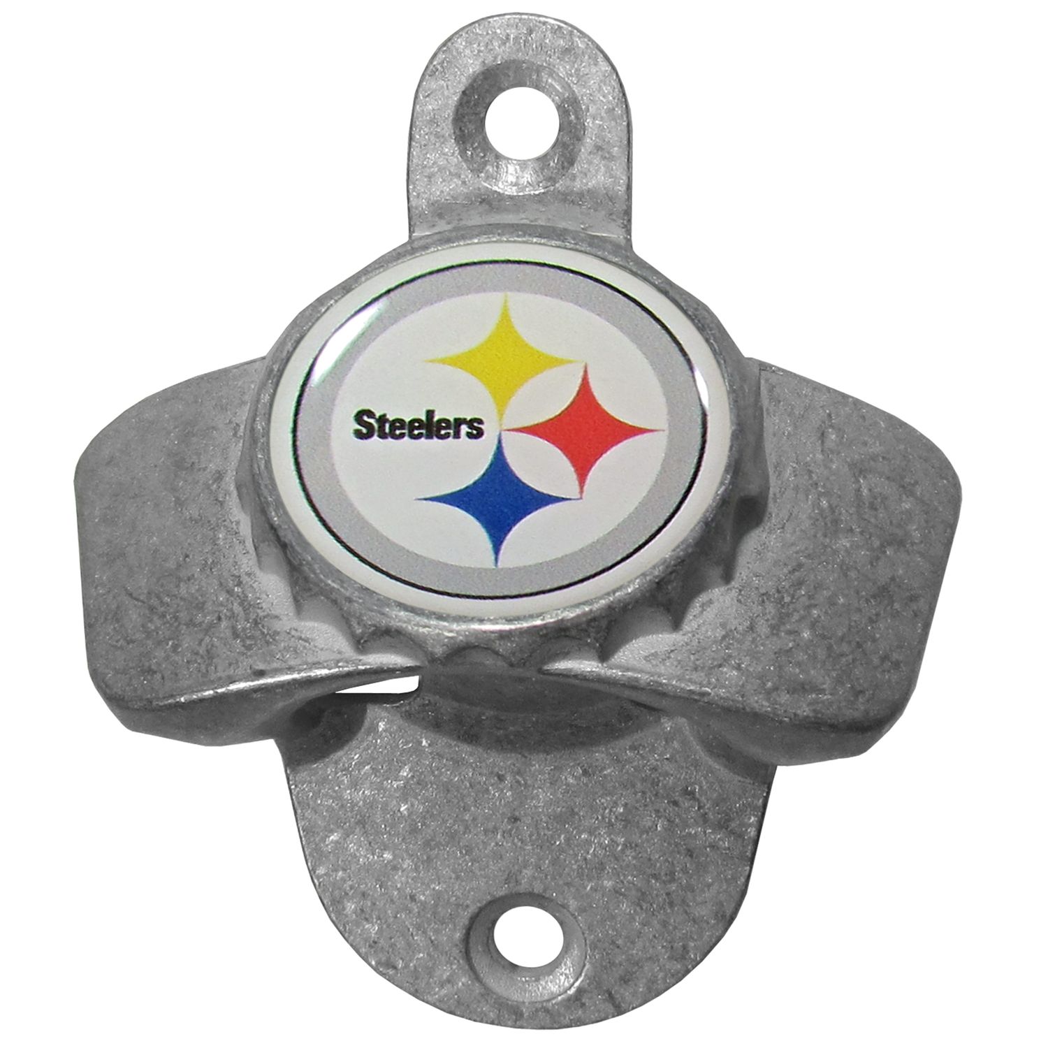 NFL Round Heritage Distressed Sign: Pittsburgh Steelers