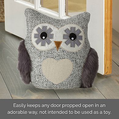 Elements Decorative Gray Owl Door Stopper