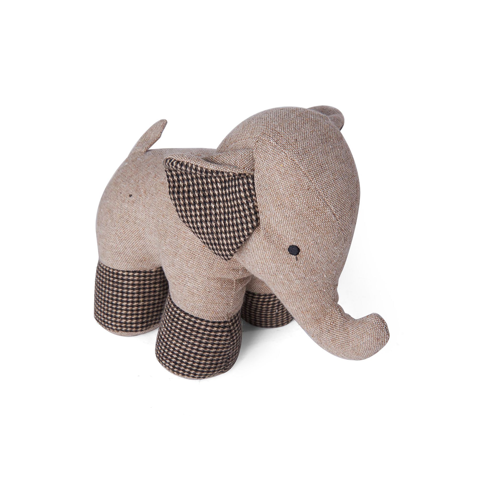 Elements Decorative Elephant Door Stopper, Brown