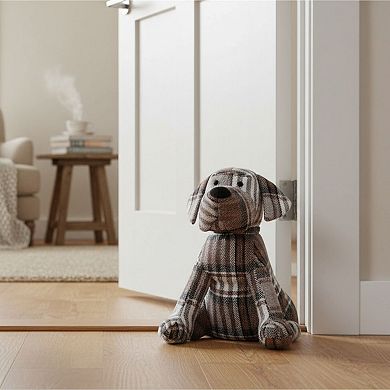 Elements Plaid Dog Door Stopper