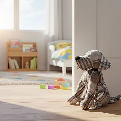 Elements Plaid Dog Door Stopper