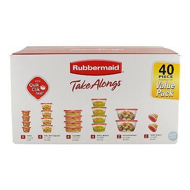 Rubbermaid TakeAlongs 40-Piece Food Storage Containers Set