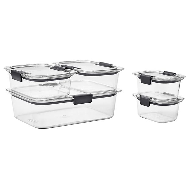 Rubbermaid Brilliance 10-Piece Food Storage Containers Set