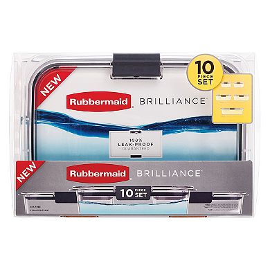 Rubbermaid Brilliance 10-Piece Food Storage Containers Set
