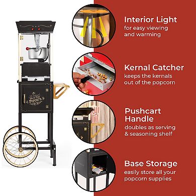 Nostalgia Electrics Vintage 8-oz. Popcorn Cart