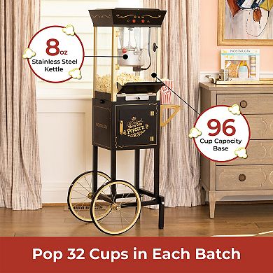 Nostalgia Electrics Vintage 8-oz. Popcorn Cart