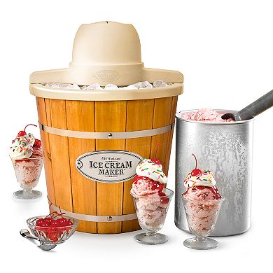 Nostalgia Electrics 4-qt. Electric Wood Bucket Ice Cream Maker