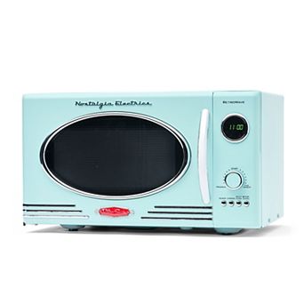 Nostalgia Electrics Retro Aqua 800 watt Microwave Oven