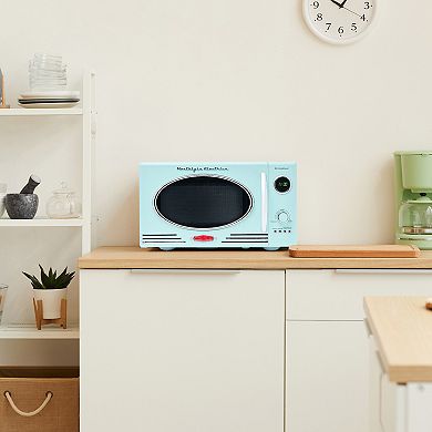 Nostalgia Electrics Retro Aqua 800-Watt Microwave Oven