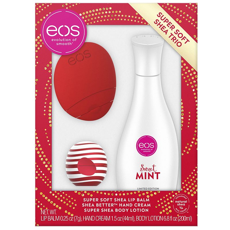 UPC 840044700234 product image for eos Sweet Mint Lip Balm, Hand Cream & Lotion Gift Set, Light Blue | upcitemdb.com