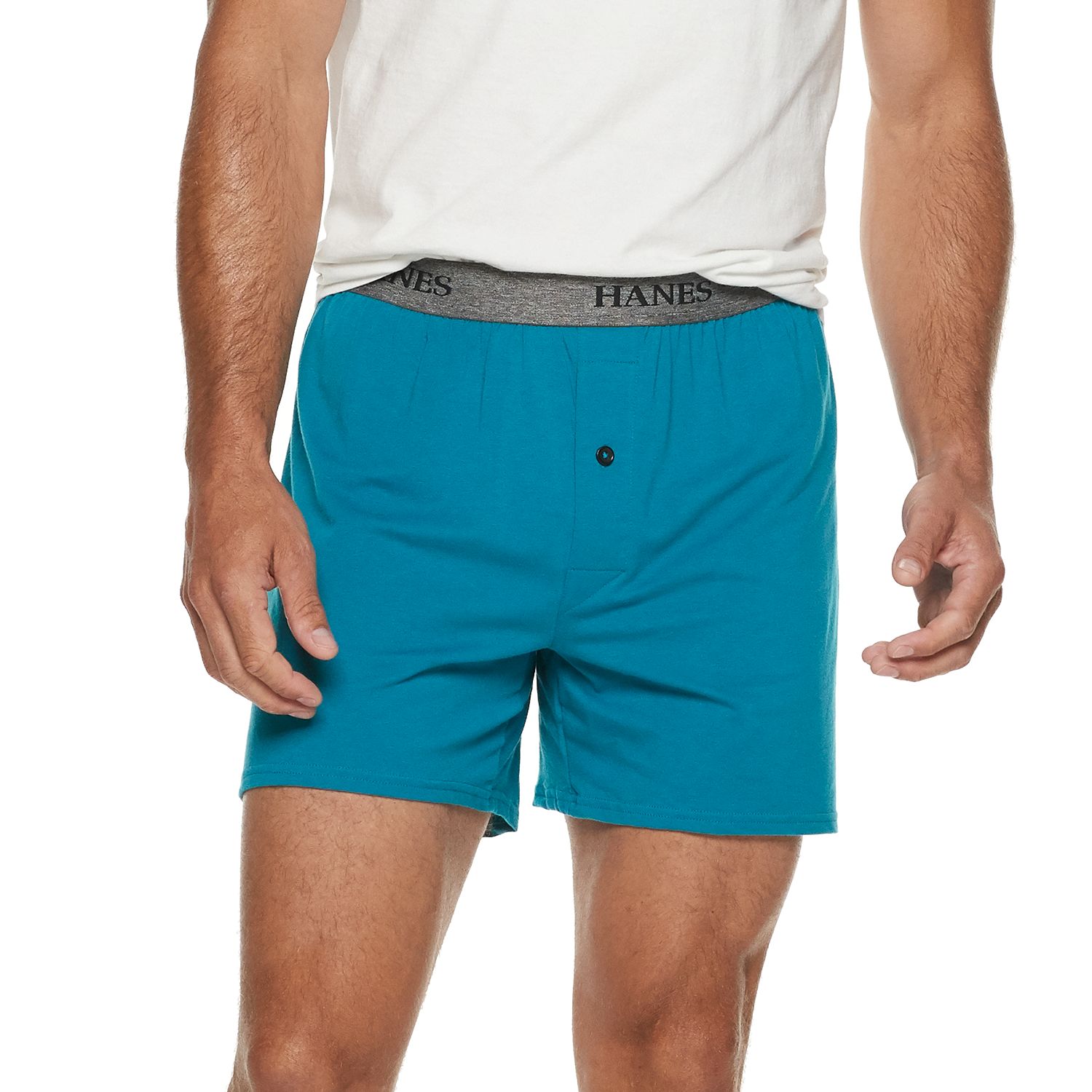 hanes knit boxer shorts