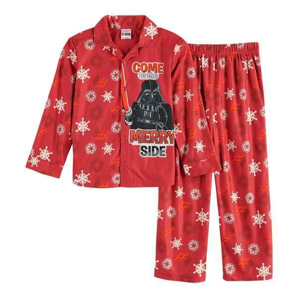 Star Wars Boys One Piece Fleece Sleeper Pajama 