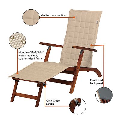 Classic Accessories Montlake FadeSafe Indoor / Outdoor Patio Chaise Slipcover
