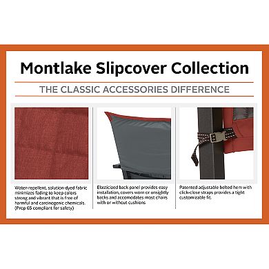 Classic Accessories Montlake FadeSafe Indoor / Outdoor Patio Chaise Slipcover