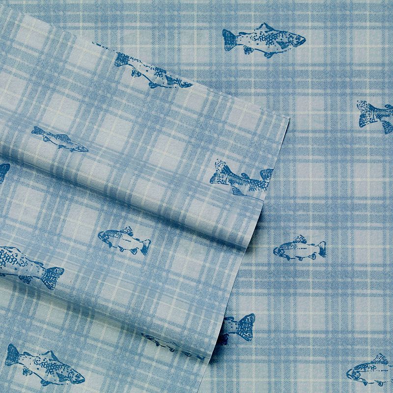 83535489 Eddie Bauer Labrador Fields Sheet Set, Blue, Queen sku 83535489