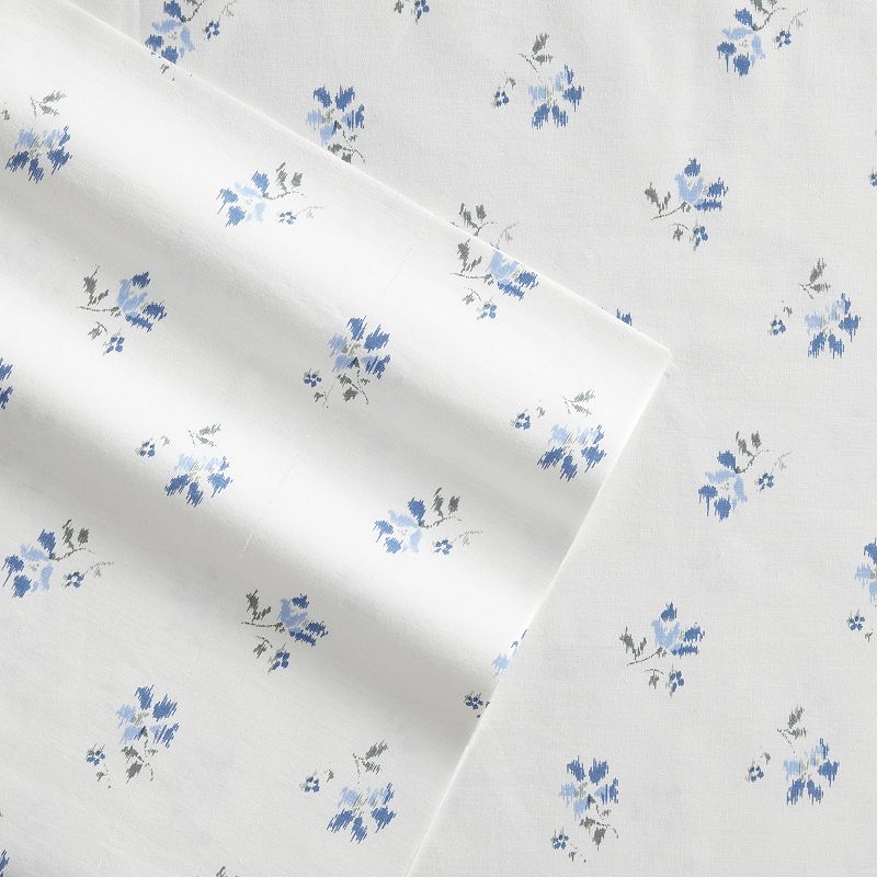 Stone Cottage Foliage Sheet Set, Blue, Queen Set