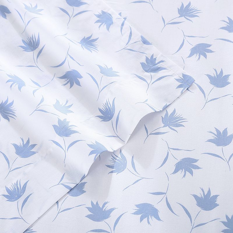 Stone Cottage Foliage Sheet Set, Blue, Queen Set