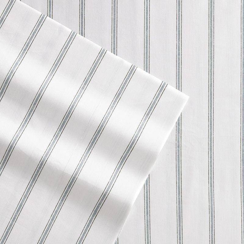 Stone Cottage Foliage Sheet Set, Green Stripe