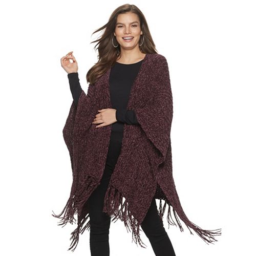 Women's Apt. 9® Chenille Ruana Topper