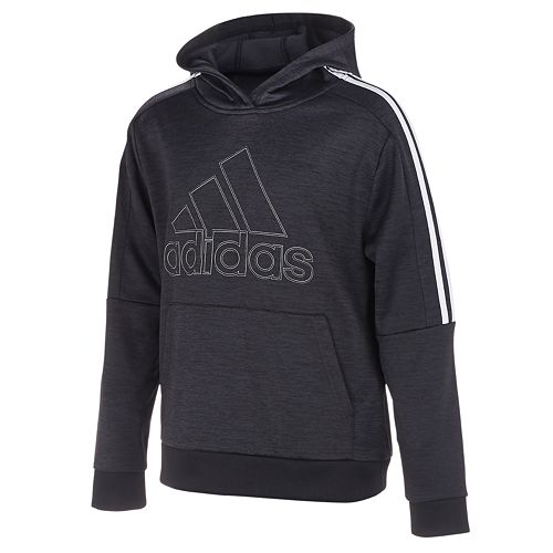 Boys 8-20 adidas 3-Striped Fleece Pull-Over Hoodie