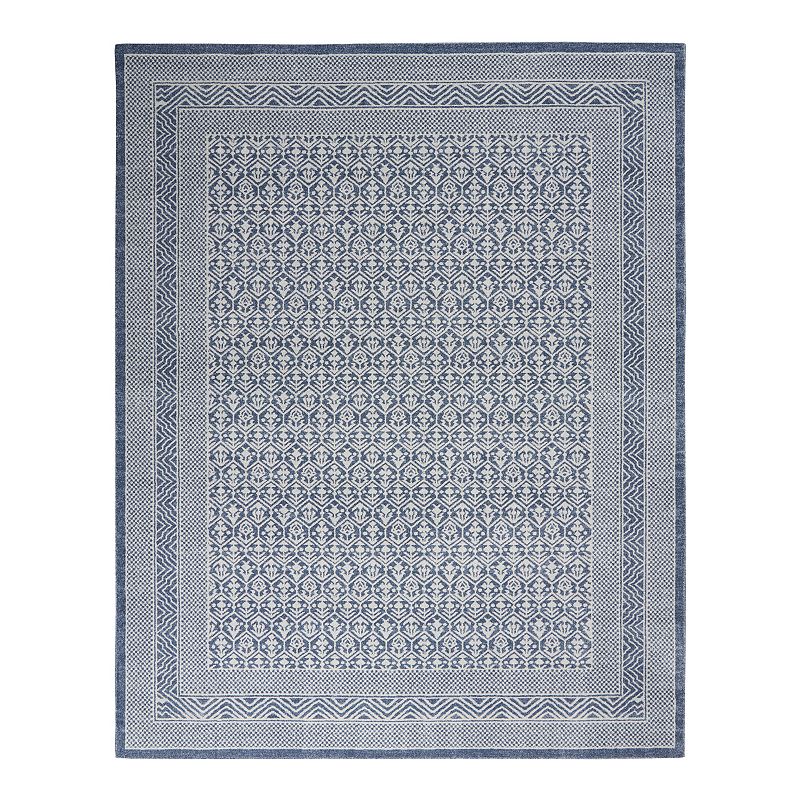Nourison Royal Moroccan Boho Rug, Blue, 8.5X12 Ft