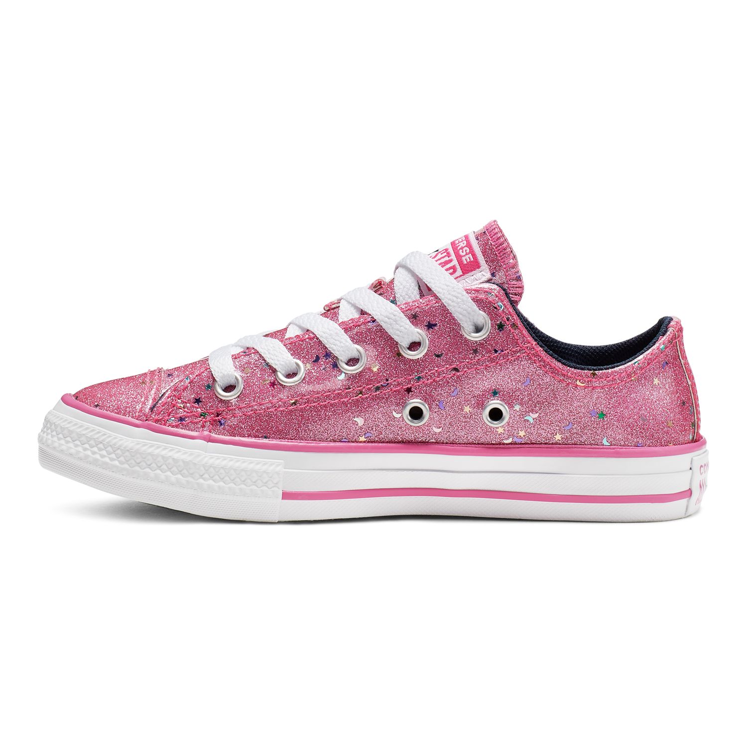 solid pink converse