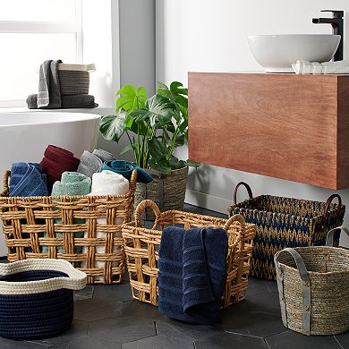 Scott Living Chevron Seagrass Basket