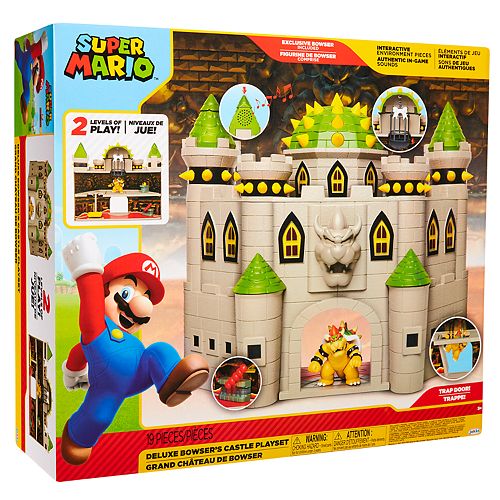 Super Mario Bros Deluxe Bowser Castle Playset - new disney castle tycoon updated roblox