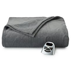 Grey Heated Blankets Throws Bedding Bed Bath Kohl s