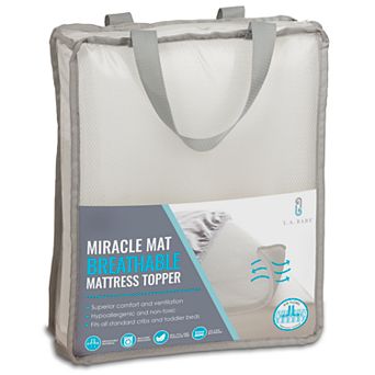 LA Baby Breathable Miracle Mat - Superior Ventilation Crib Mattress Topper