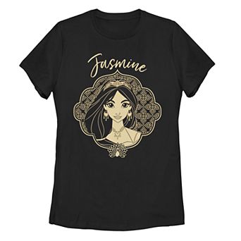 Juniors' Disney's Aladdin Jasmine Geometric Portrait Tee Shirt
