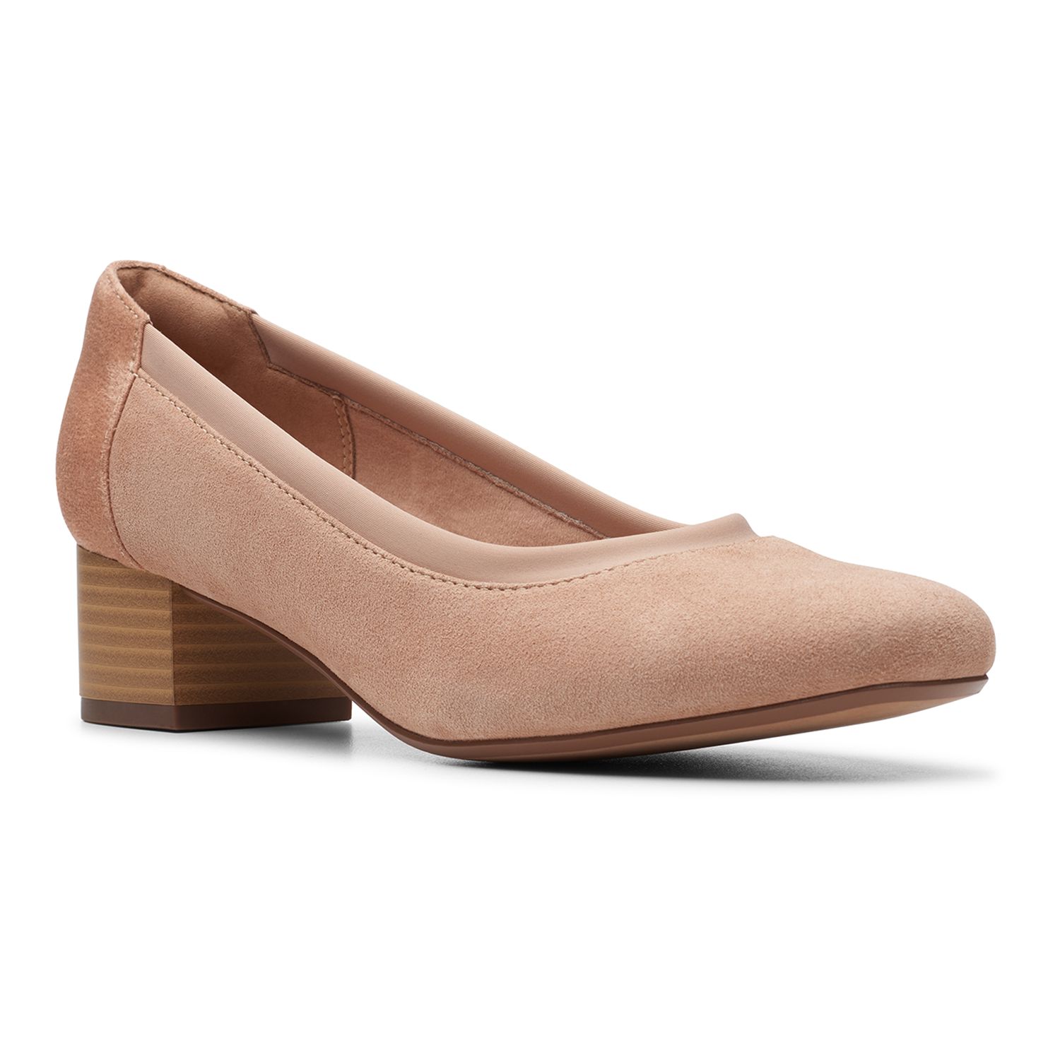 clarks pumps suede