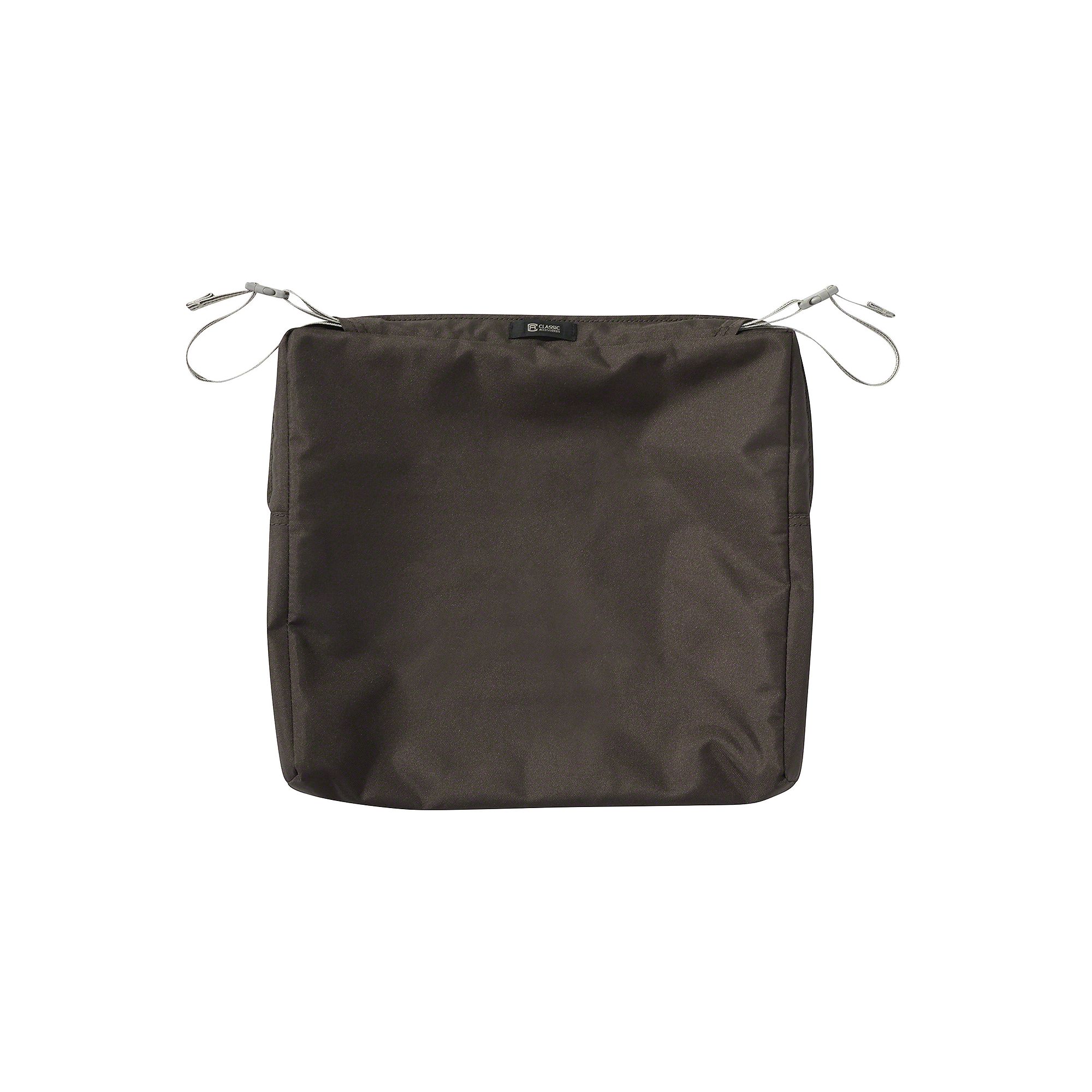 Classic Accessories Ravenna Rectangular Patio Seat Cushion Slipcover, Brown