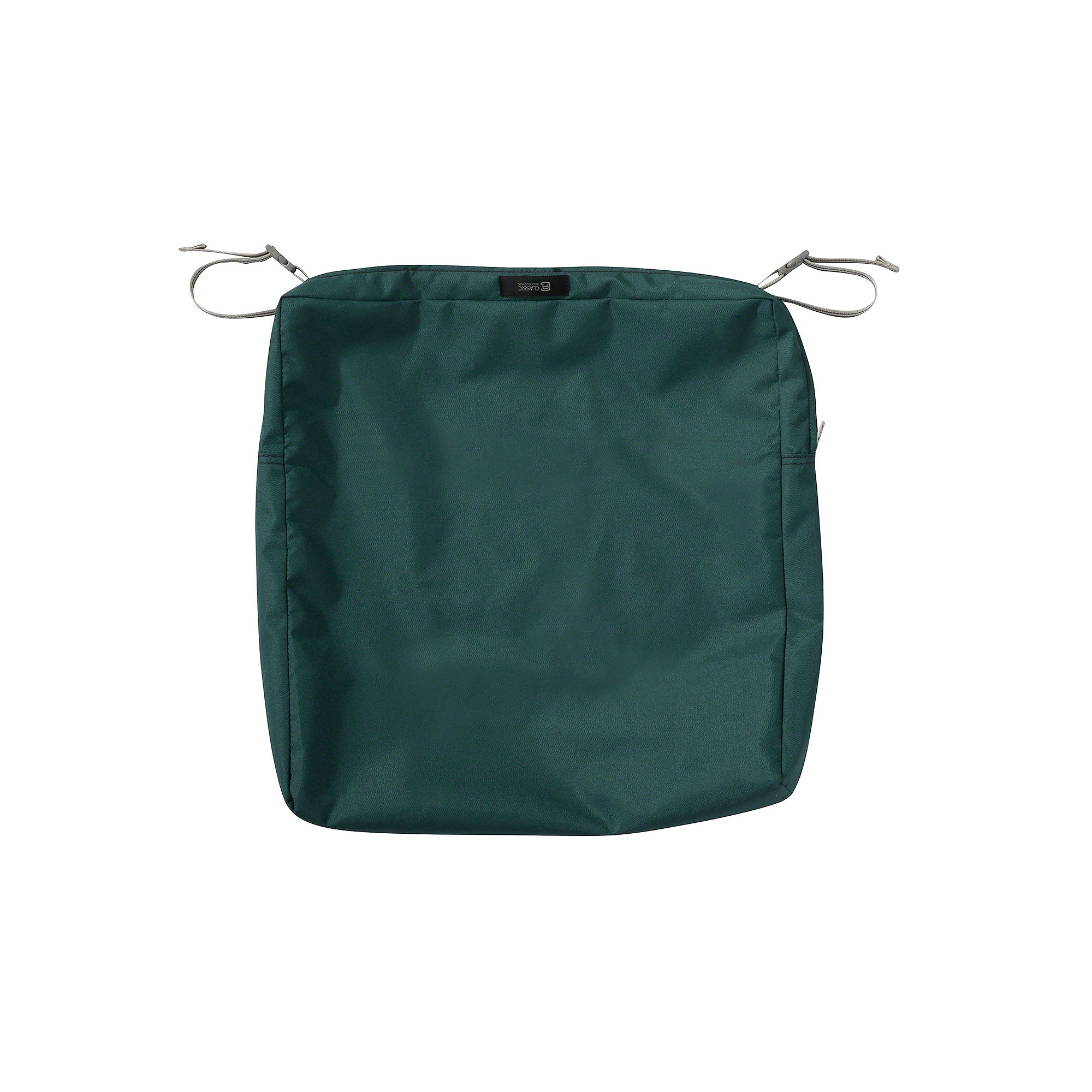 Classic Accessories Ravenna Square Patio Seat Cushion Slipcover, Mallard Gr