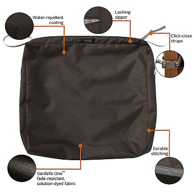 Classic Accessories Ravenna Rectangular Patio Seat Cushion Slipcover