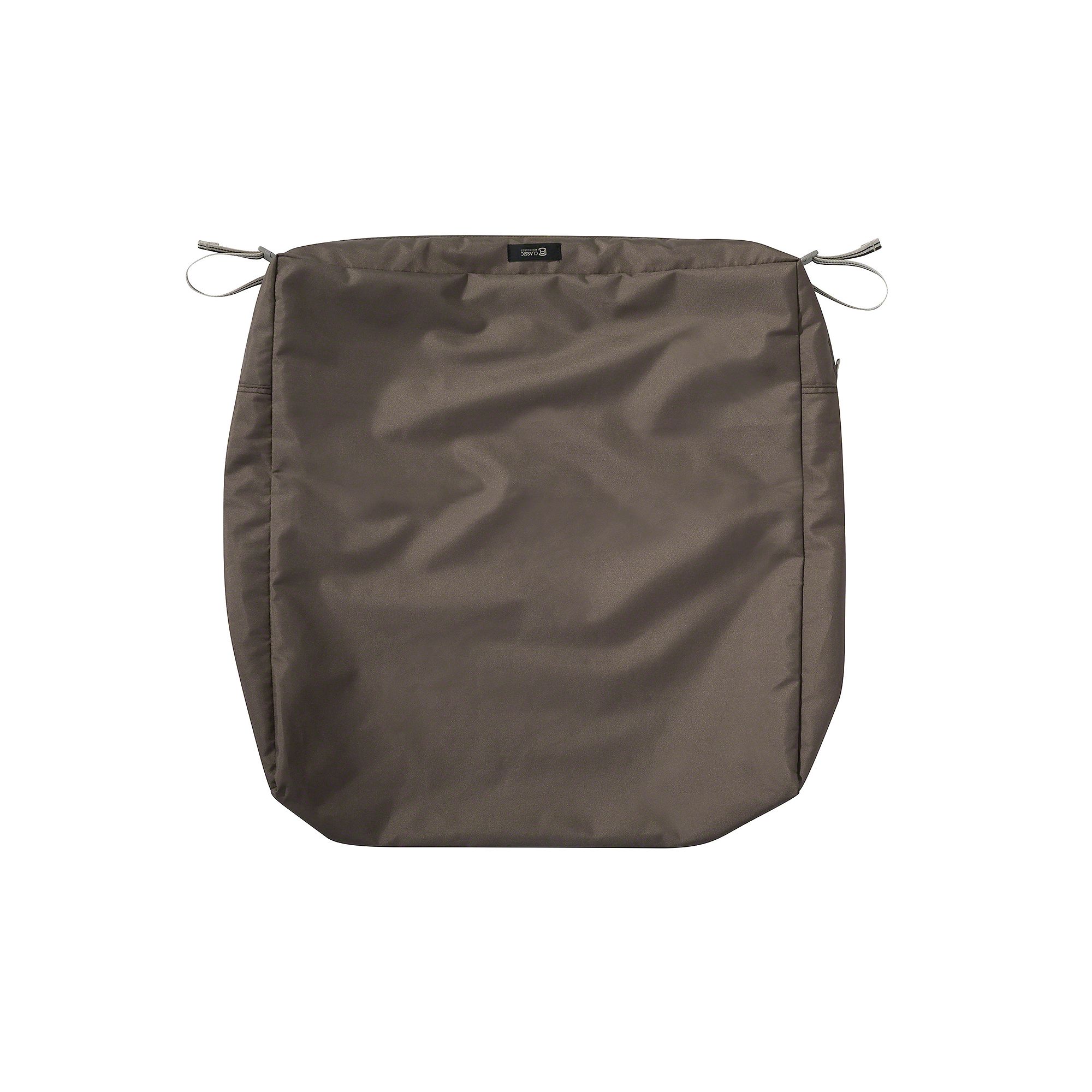 Classic Accessories Ravenna Rectangular Patio Seat Cushion Slipcover, Dark 