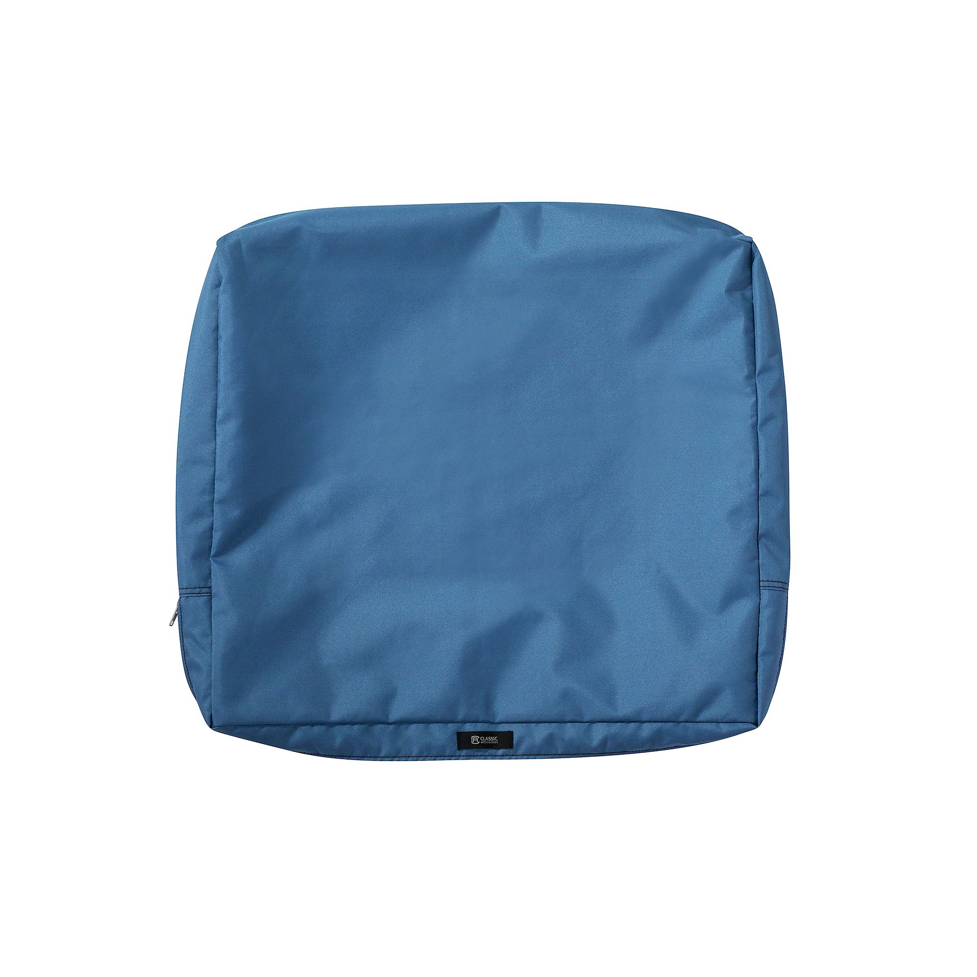 Classic Accessories Ravenna Patio Back Cushion Slipcover, Empire Blue