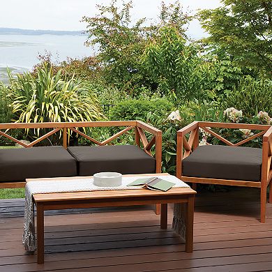 Classic Accessories Ravenna Stain Resistant Square Patio Seat Cushion Slipcover