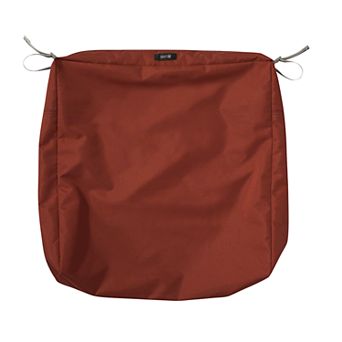 Classic Accessories Ravenna Stain Resistant Square Patio Seat Cushion Slipcover