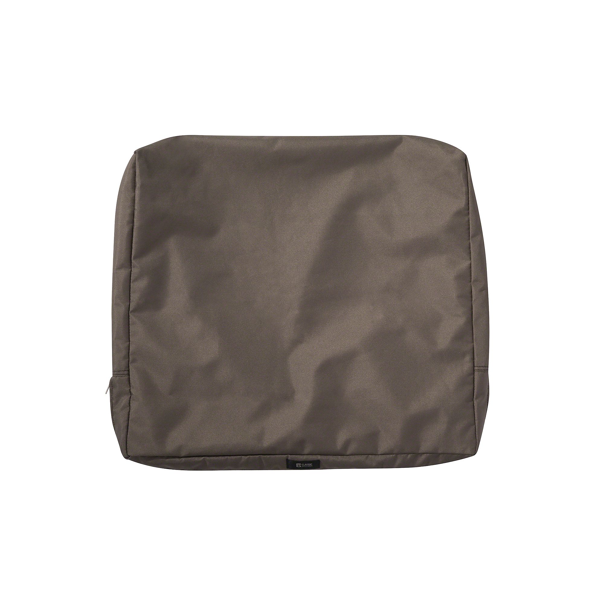 Classic Accessories Ravenna Outdoor Patio Back Cushion Slipcover, Dark Brow