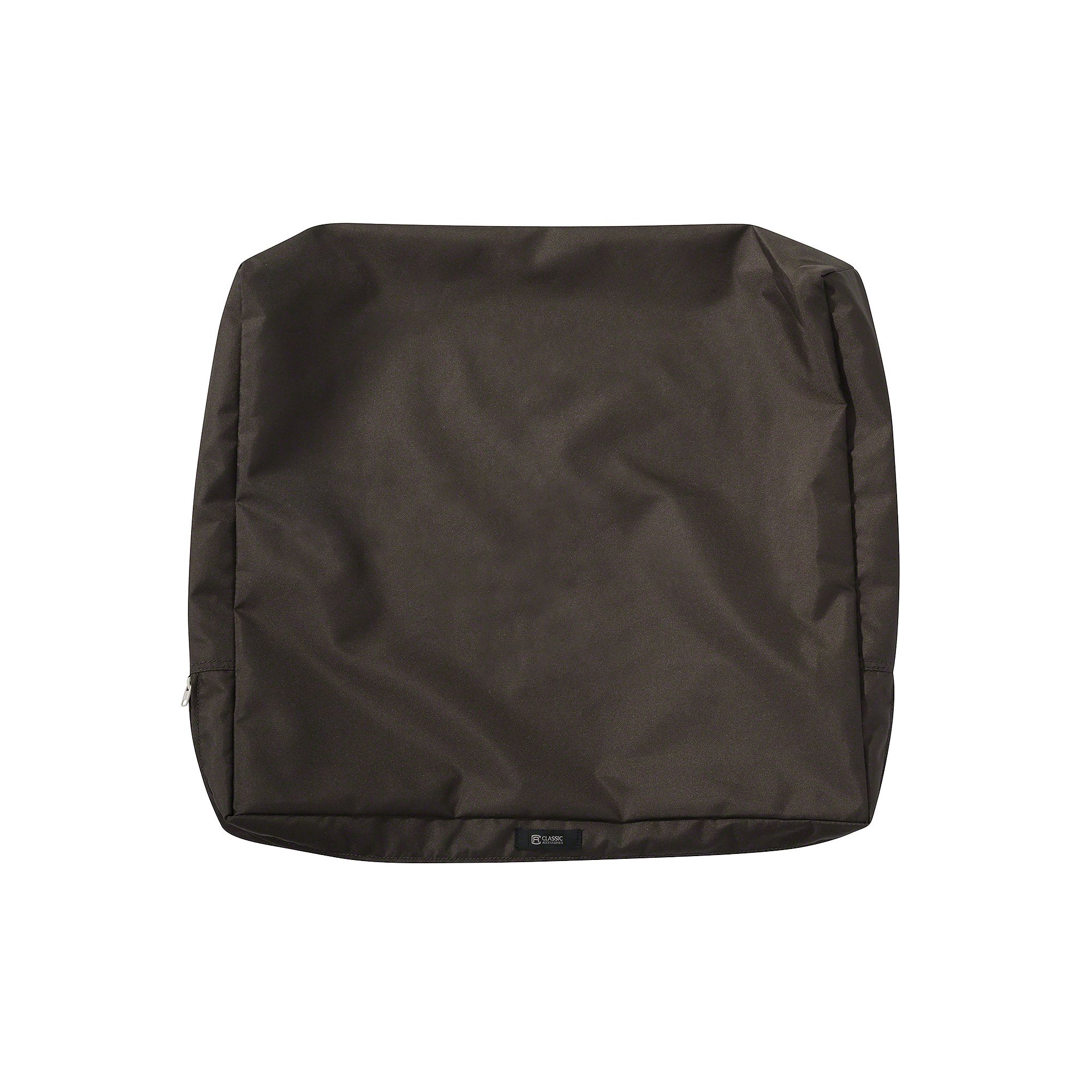 Classic Accessories Ravenna Outdoor Patio Back Cushion Slipcover, Brown