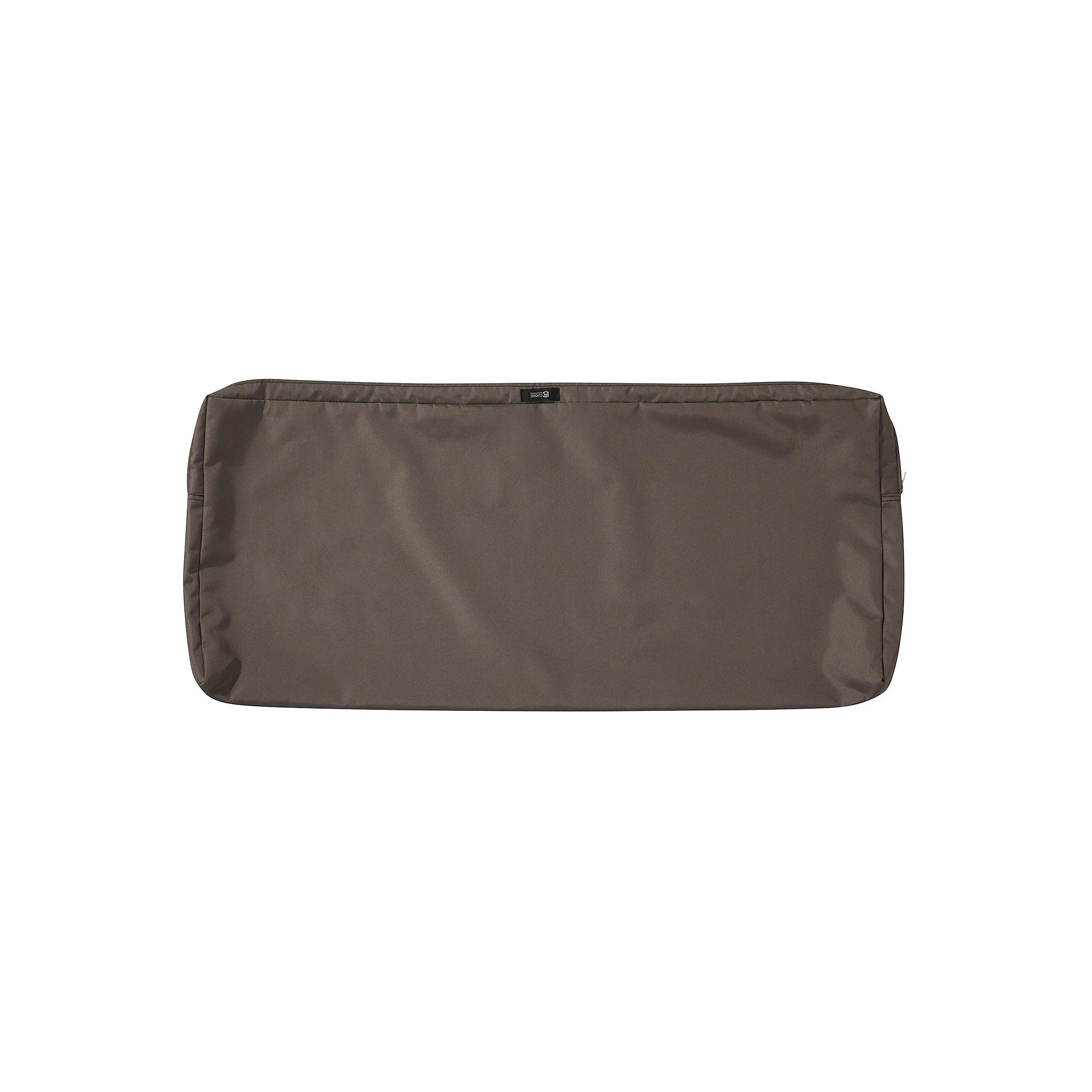 Classic Accessories Ravenna Patio Bench/Settee Cushion Slip Cover, Dark Bro