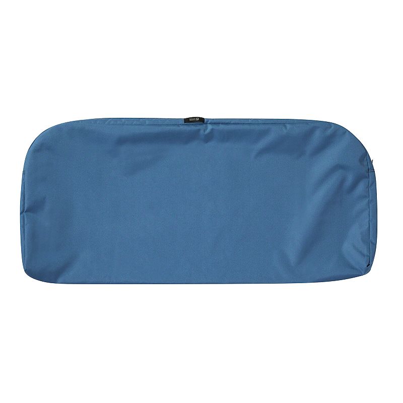 Classic Accessories Ravenna Patio Bench/Settee Cushion Slip Cover, Blue