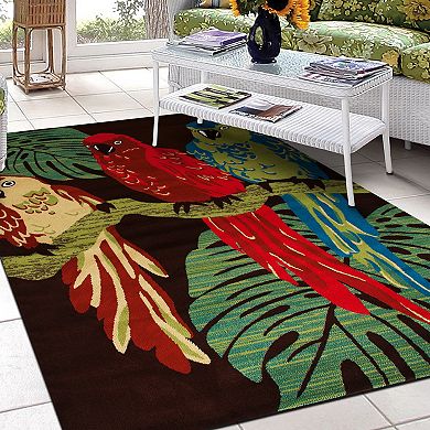 Art Carpet St. Croix Parrots Indoor Outdoor Rug