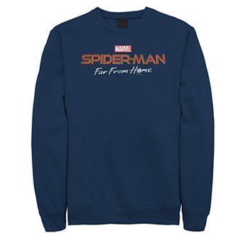Juniors' Marvel Spider-Man Far From Home Movie Logo Fleece Sweater