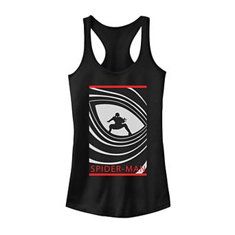 Juniors' Marvel Spider-Man Far From Home Eye Logo Tank Top